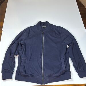 Banana Republic Navy Blue Men's Zip-up Jacket, Large
